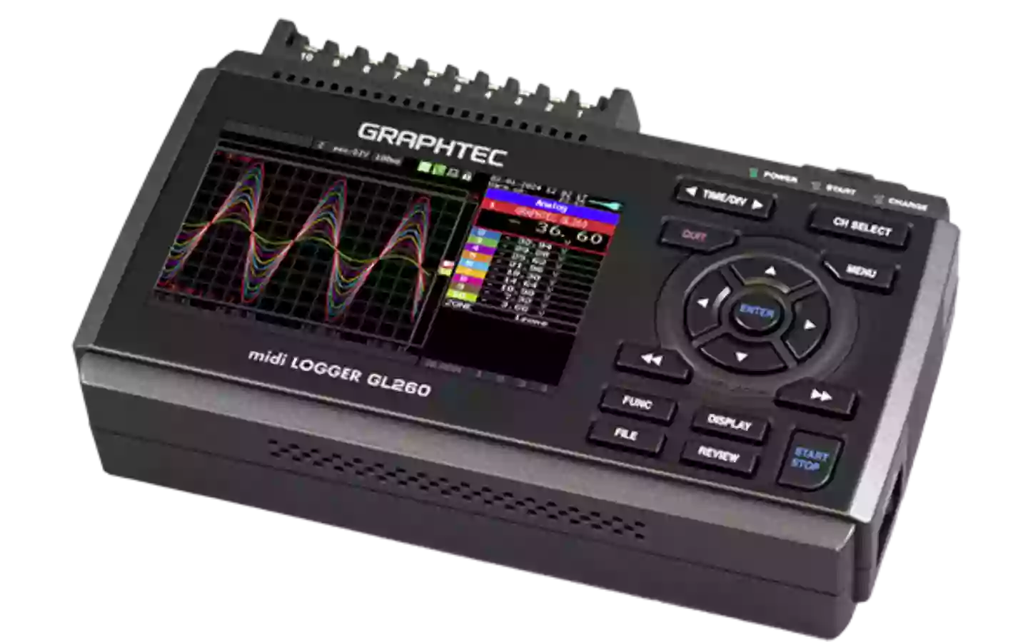 Graphtec GL260 midi compacte standalone datalogger